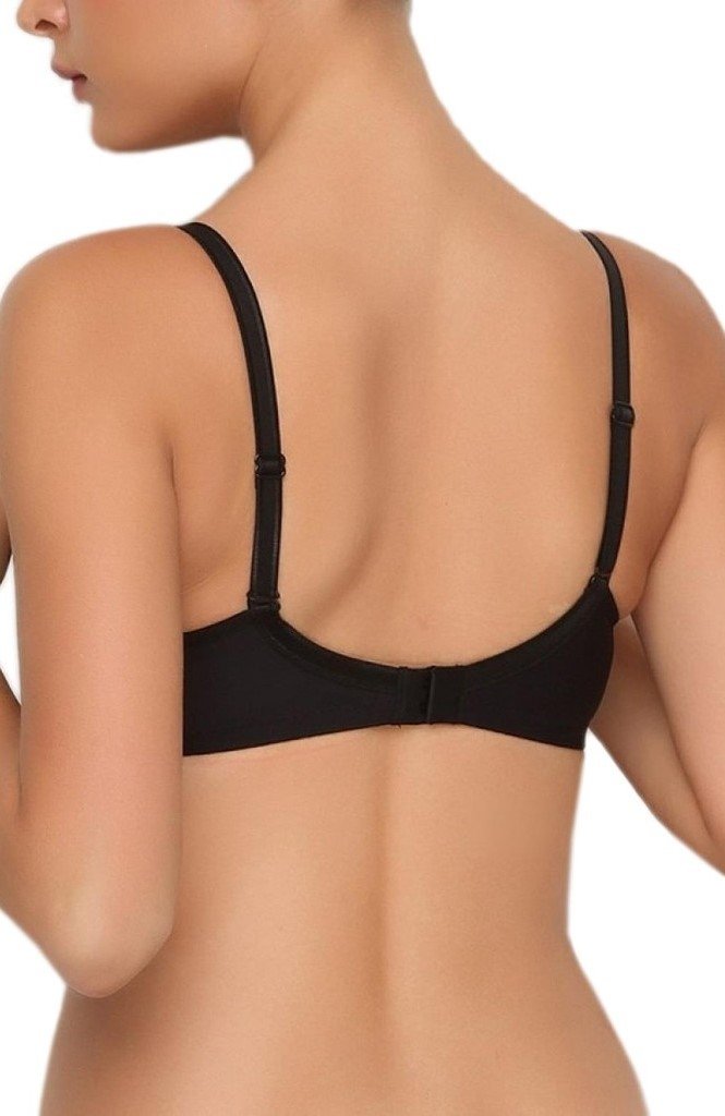 Dantel Detaylı Balenli Desteksiz Sütyen Yeni İnci 6809 - Siyah