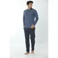 Erkek Uzun Kollu Pijama Takım 12002-A Öztaş
