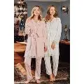 Hamile Lohusa 3 Lü Pijama Sabahlık Takım Bone Club 5104