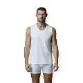 Penye V Yaka Kolsuz 2 Li T-Shirt Dagi D1070