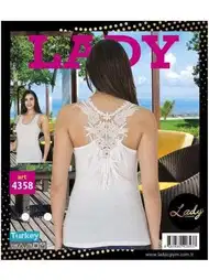 Hafif Ten Renkli Bluz Lady 4358