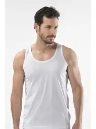 Ribana Beyaz Erkek Atlet Cacharel 1201