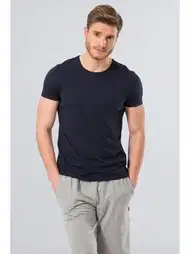 Slim Fit Pamuklu Erkek T-Shirt Cacharel 2169
