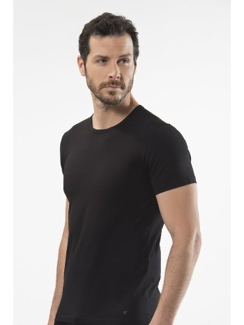 Pamuklu Ribana O Yaka Kısa Kollu T-Shirt Cacharel 1305