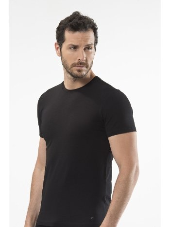 Pamuklu O Yaka Kısa Kollu T-shirt Cacharel 1307