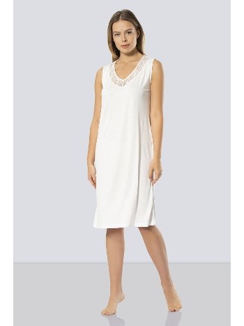 Dantelli V Yaka Kadın Gecelik Türen 3285