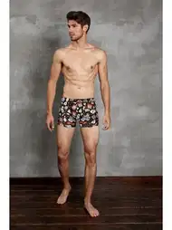 Modal Pamuklu Düz Lastikli Erkek Boxer Doreanse 1817