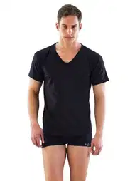 Pamuklu Ribana V Yaka Kısa Kol Atlet Emay 12240