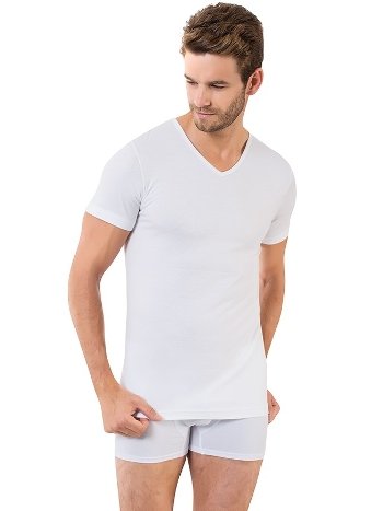 Pamuklu V Yaka Erkek Atlet Öztaş 1042