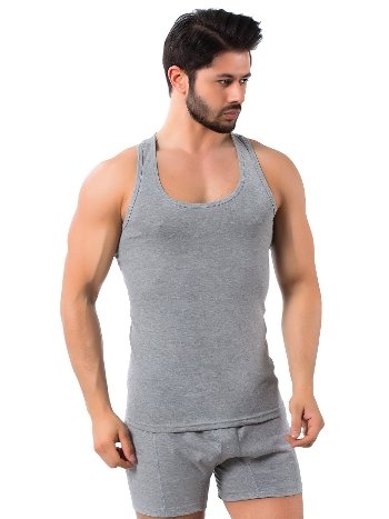 Pamuklu Kısa Kol Sporcu Atlet Lüx DRM 1008