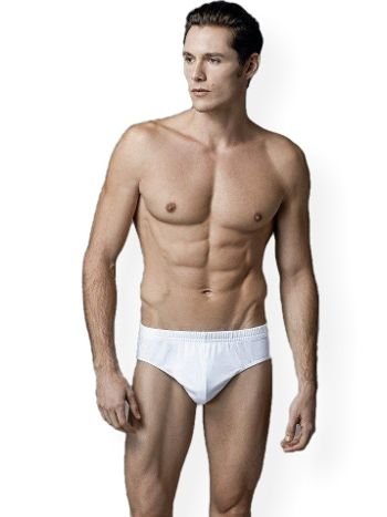 Pamuklu Kompakt Kesim Siyah-Beyaz Erkek Slip Eros 034