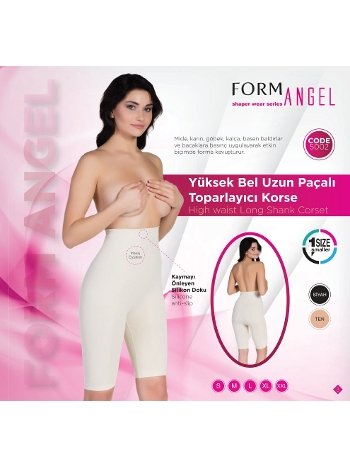 Yüksek Bel Uzun Paçalı Toparlayıcı Korse Form Angel 5002