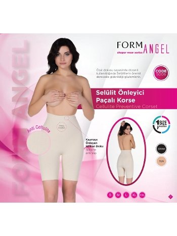 Kademeli Kompresyonlu Paçalı Korse Form Angel 5006