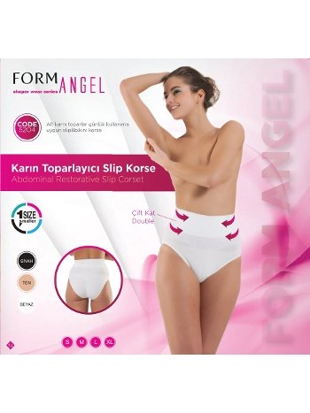 Dikişsiz Kompresyonlu Karın Toparlayıcı Korse Form Angel 5204