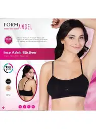 Balensiz Dantel Detaylı İnce Askılı Büstiyer Form Angel 5315