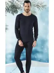 Pamuklu Fırçalı Termal Erkek İçlik Takım Lüx DRM 1136