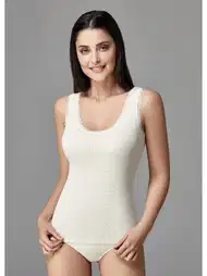 Pamuklu Dikişli Atlet 2'li Kadın Dagi 5010