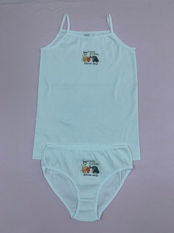 Pamuklu Esnek Lastikli Kız Çocuk Külot Takımı Öztaş 4099