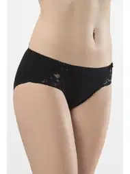 Pamuklu Dantelli Slip Külot 2'li Paket Türen 961