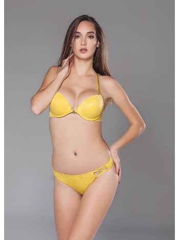 Destekli Sarı Sütyen Külot Takımı Moonlight 278