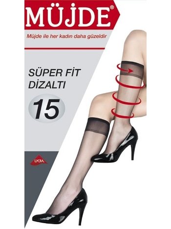 Düşük Denye Kalınlığı Takviyeli Burun Dizaltı Çorap Müjde 0073