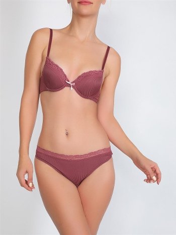 Dantel Detaylı Destekli Sütyen Takımı NBB 4616