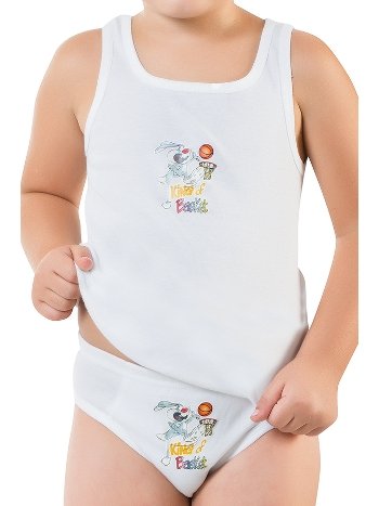 Pamuklu Baskılı Atlet Ve Slip Takımı Öztaş 3099