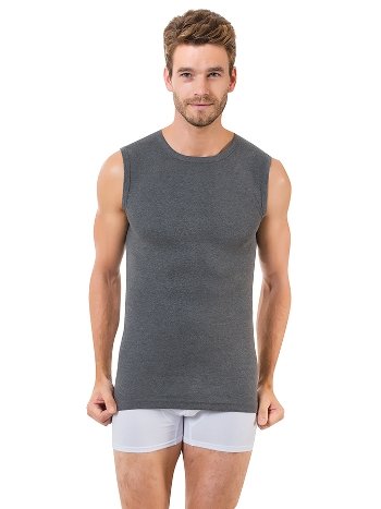 Ribana Kolsuz Sıfır Yaka Erkek Atlet Öztaş 1055