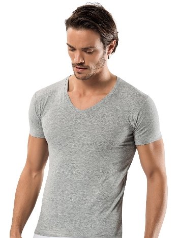 Pamuk Elastan V Yaka Erkek Atlet Erdem 1119