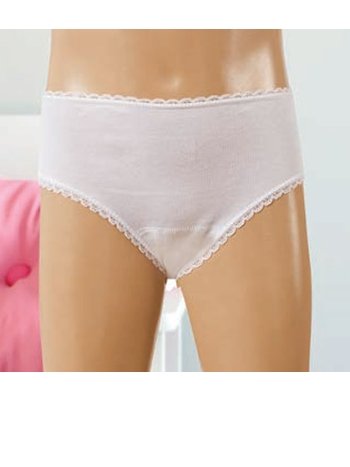 %100 Pamuklu Esnek Bel Lastiği Kız Çocuk Külot Lüx DRM 111