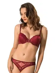 Silikonlu Taşlı Sütyen Takım Le Jardin 5040