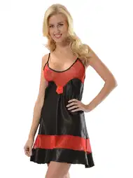 Dantel Biye Detaylı Saten Gecelik Sistina 339