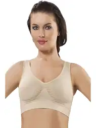 Kalın Askılı Pedli Büstiyer Mikrofibre Siyah Sistina 704
