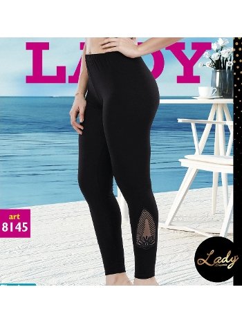 Yüksek Bel Esnek Siyah Tayt Lady 8145