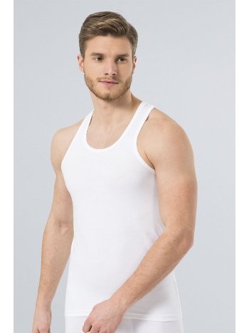 Pamuklu Likralı Beyaz Erkek Atlet Türen 171