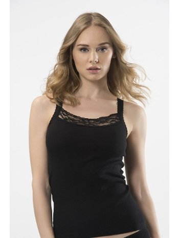 Pamuklu Dantelli İp Askılı Atlet 2'li Paket Türen 202