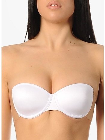 Destekli Yandan Yapıştırma Sırtsız Sütyen Yeni İnci 8004