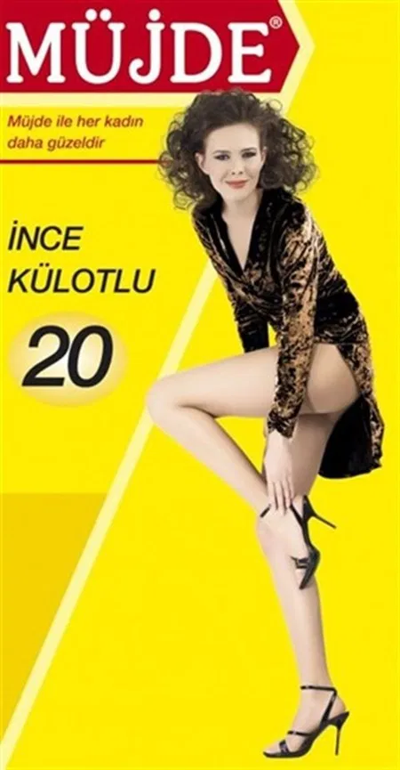 Düşük Denye Kalınlığı Takviyeli Burun Külotlu Çorap Müjde 11333 - Ten (57)