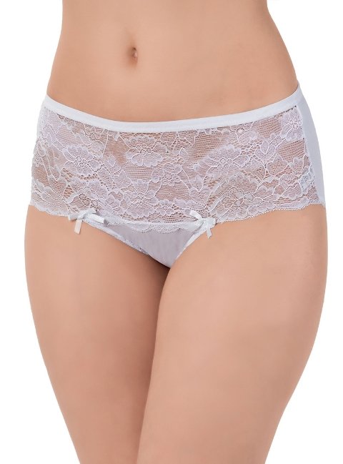 İp Detaylı Dantel Yüksek Bel String Külot Lüx DRM 2503 - Beyaz