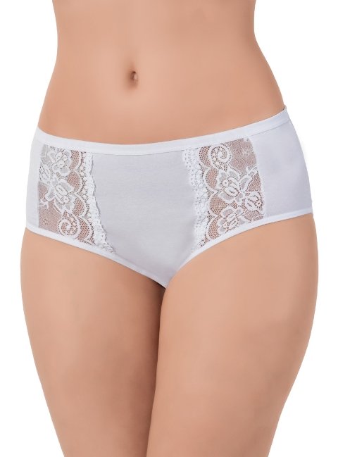 Dantelli İp Detaylı Bato Külot  Lüx 2500 - Beyaz