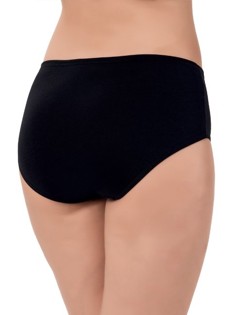 Dantelli İp Detaylı Bato Külot  Lüx 2500 - Siyah