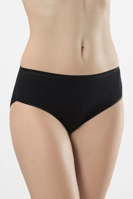 Ribana Dikişli Slip Külot 2'li Paket Türen 234 - Siyah