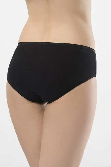 Ribana Dikişli Slip Külot 2'li Paket Türen 234 - Siyah