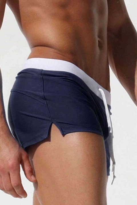 Angelsin Lacivert Likralı Erkek Deniz Şortu - Lacivert