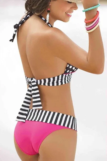 Angelsin Özel Tasarım Bikini - Çok Renkli