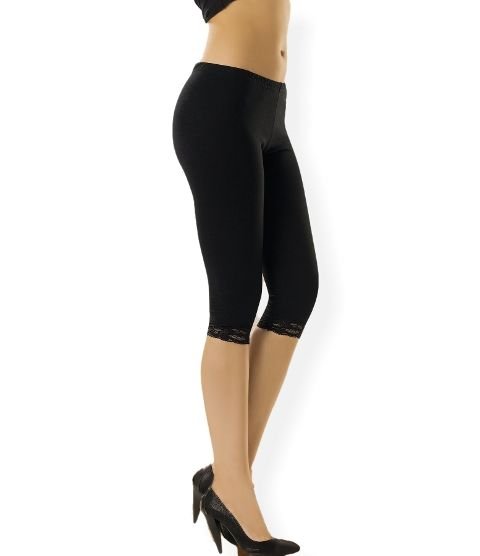 Yüksek Bel Esnek Dantelli Tayt Anıt 3254