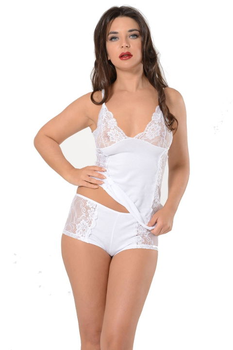 Yüksek Pamuklu Nefes Alabilir Kadın Atlet Sistina 3018 - 2