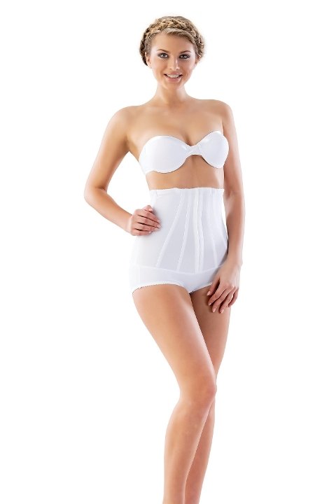 Yüksek Bel Dikişsiz Toparlayıcı Korse Emay 2824 - Beyaz