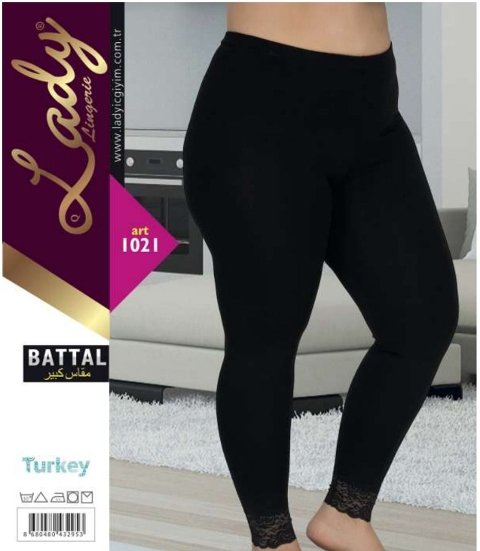 Yüksek Bel Esnek Kapri Tayt Lady 1021 - Siyah