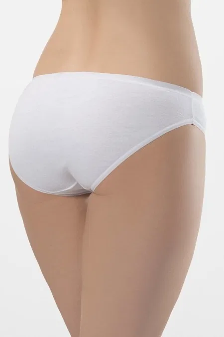 Pamuklu Yüksek Bel Bikini Külot 2'li Paket Türen 270 - Beyaz